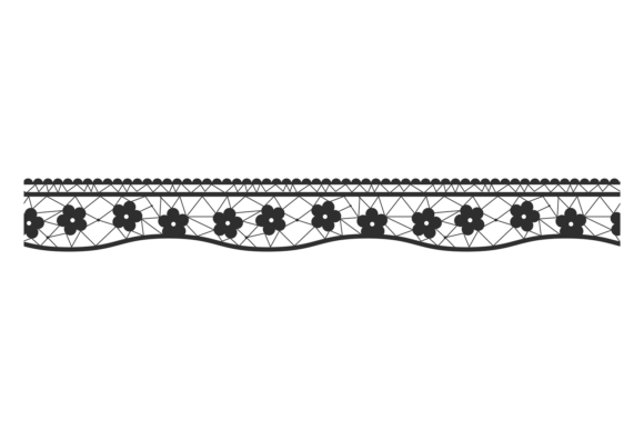 Black Lace Border: Graphics for Romantic Branding