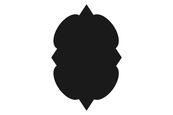 Blank Product Label. Decorative Black Sh