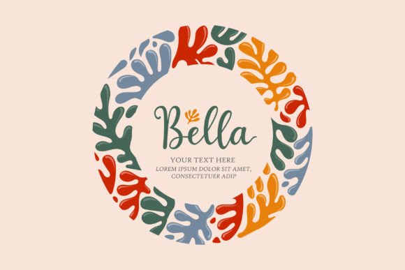 Coral Reef Decorative Blank Circle Frame