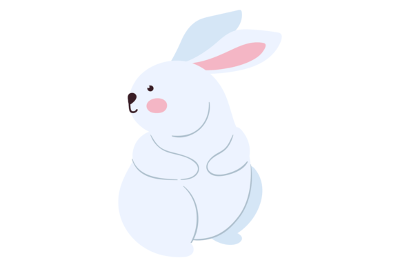 Decorative Bunny Drawing: Graphics for Cute Branding