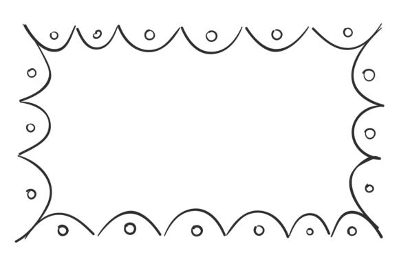 Decorative Doodle Frame. Hand Drawn Phot