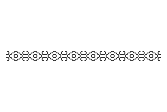Decorative Geometric Border. Seamless Ho