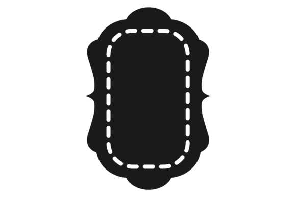 Decorative Label Template. Black Ornate