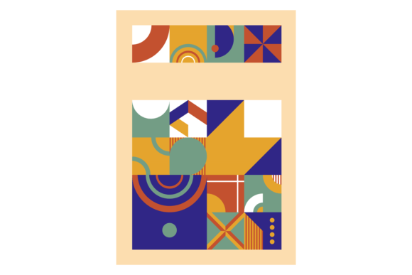 Decorative Poster in Bauhaus Style: Graphics & Illustrations for Crafters