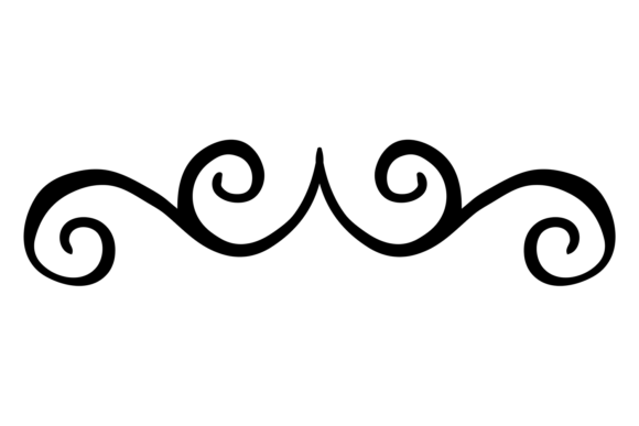 Decorative Swirl Divider. Ornate Elegant Graphics