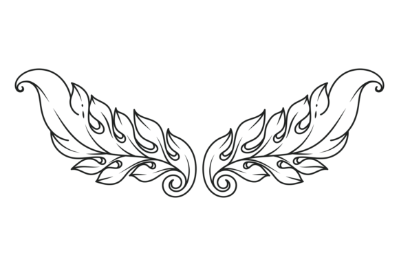 Decorative Victorian Divider. Filigree O Graphics
