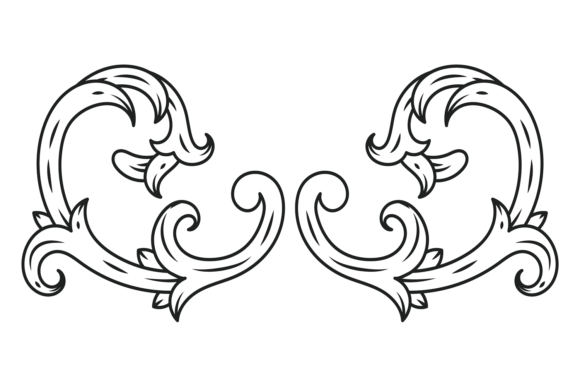 Decorative Victorian Ornament. Ancient E