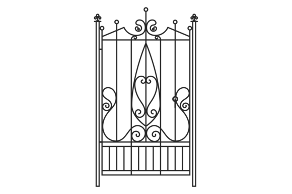 Fence Railing Decorative Ornament: Graphics & Illustrations