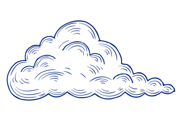 Fluffy Cloud Engraving: Graphics for Creative Branding