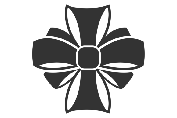 Gift Ribbon Knot Black Icon Graphics