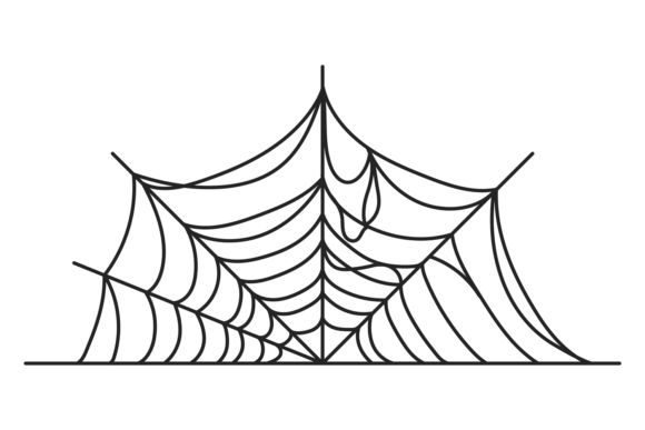 Grunge Spider Web. Decorative Cobweb Bla Graphics