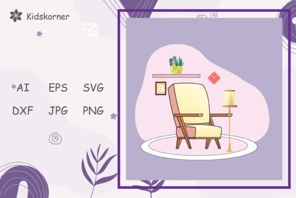 Living Room Decorative Furniture: Graphics for Creative Projects
