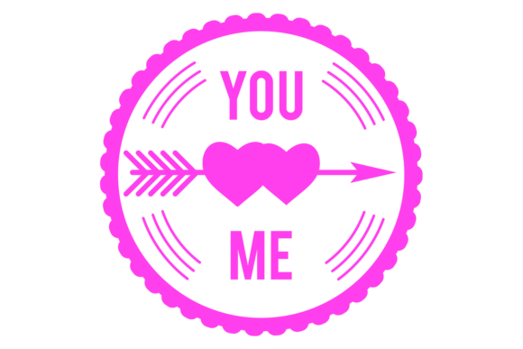 Love Postal Stamp: Romantic Embroidery Design