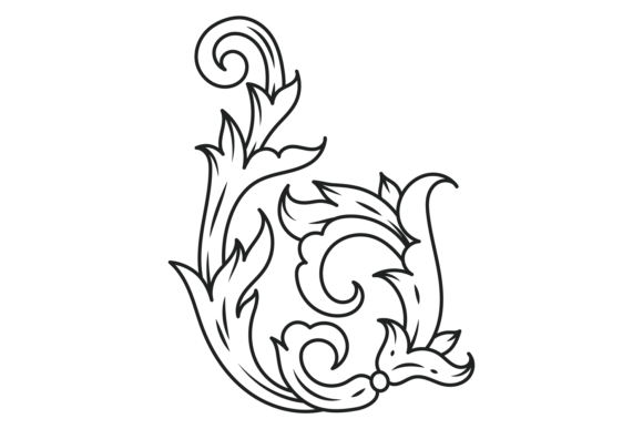 Vintage Filigree. Ancient Decorative Ele