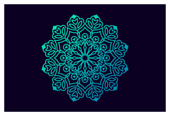 Vintage Flower Mandala Decorative Graphics